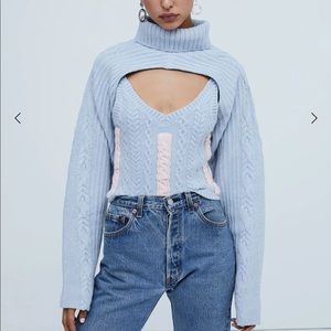 Layered Turtleneck Sweater